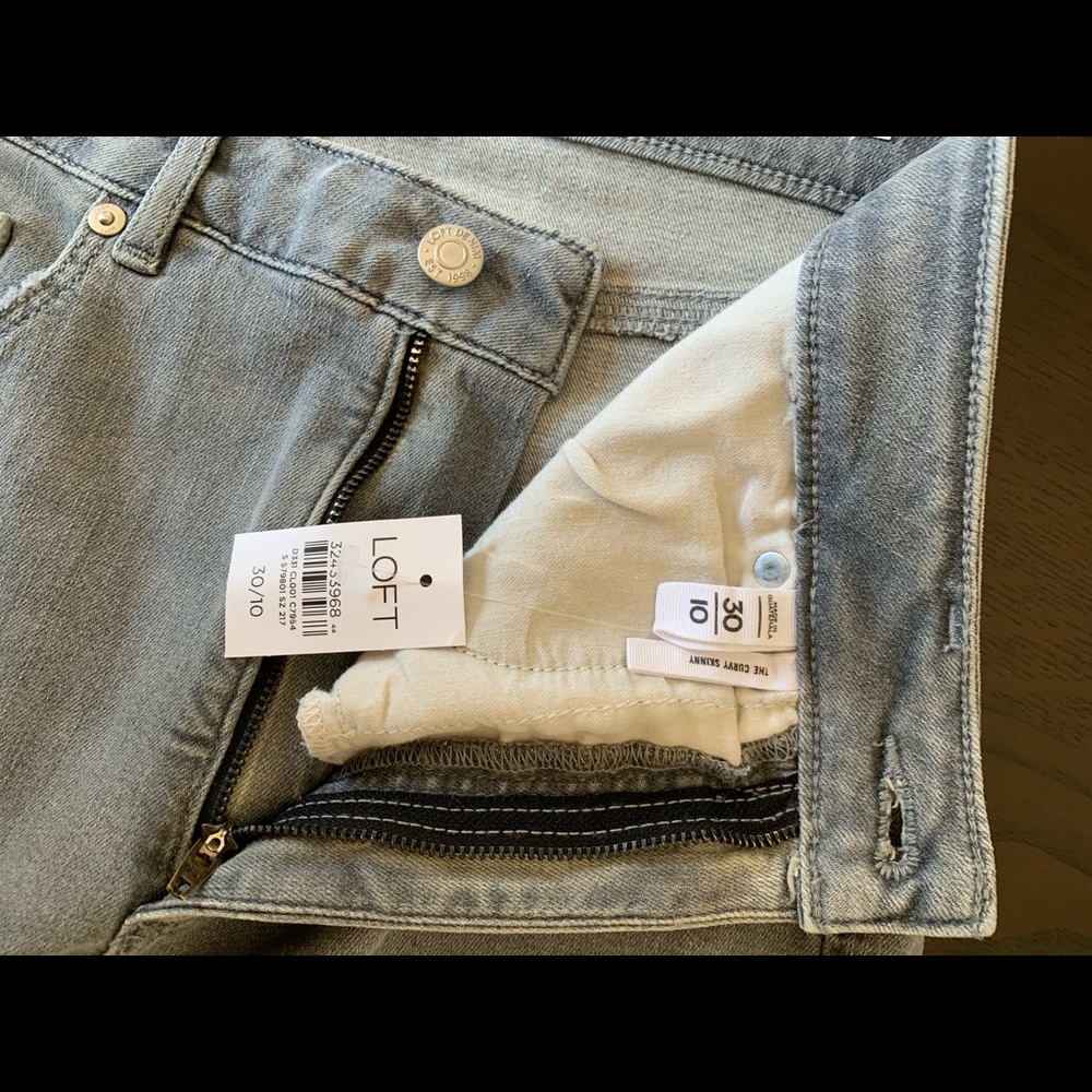 LOFT Curvy High-Rise Skinny Jeans Sz 30/10 - Picture 7 of 9